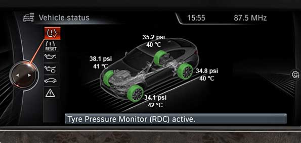 BMW RDC Safety Tire pressure